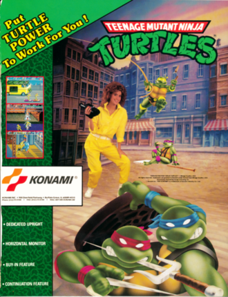 Teenage Mutant Ninja Turtles arcade flyer.png
